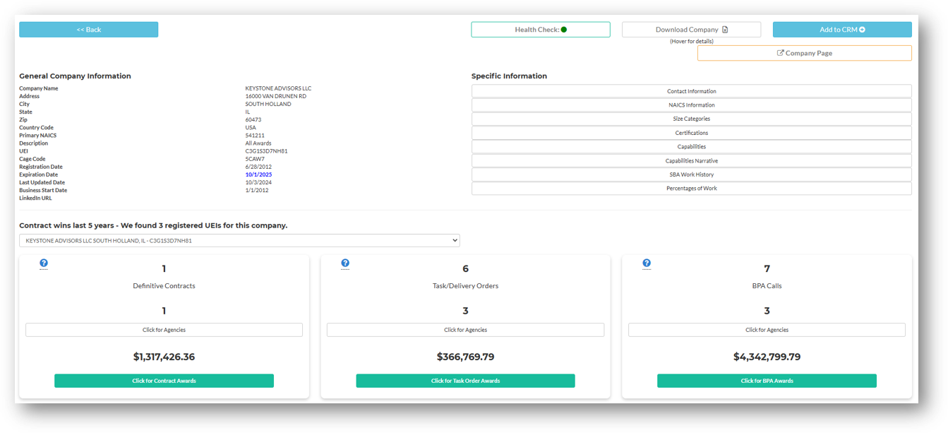Competitive Analysis Dashboard